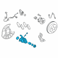 OEM 2019 Lexus ES350 Rear Disc Brake Cylinder Assembly Diagram - 47830-06170