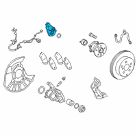 OEM 2022 Toyota Camry Caliper Support Diagram - 47821-06210