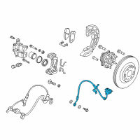 OEM Kia Cadenza Hose-Brake Front, Lh Diagram - 58731F6000