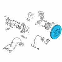 OEM 2017 Kia Cadenza Disc-Front Wheel Brake Diagram - 51712F6200