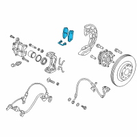 OEM 2018 Kia Cadenza Pad Kit-Front Disc Brake Diagram - 58101F6A20