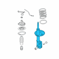 OEM 2006 Kia Sportage Front Strut Assembly Kit, Left Diagram - 546512E500