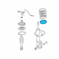 OEM 2005 Kia Sportage Pad-Front Spring Lower Diagram - 546332E000