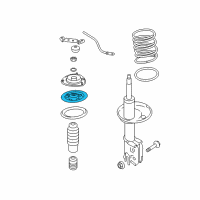 OEM 2005 Kia Sportage Seat Assembly-Spring, Upper Diagram - 5462034001