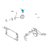 OEM Hyundai Tiburon Manifold-Compressor Diagram - 97717-2C600