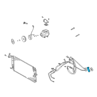 OEM 2003 Hyundai Tiburon A/C Expansion Valve Diagram - 976262D400