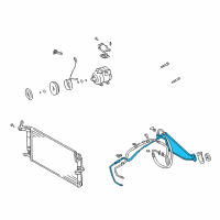 OEM Hyundai Tiburon Pipe-Suction Diagram - 97773-2C110