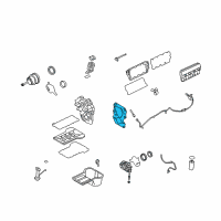 OEM 2008 Ford F-250 Super Duty Front Cover Gasket Diagram - 8C3Z-6020-C