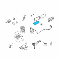 OEM Ford F-350 Super Duty Lower Cover Gasket Diagram - 8C3Z-6584-B