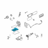 OEM 2008 Ford F-250 Super Duty Upper Oil Pan Diagram - 8C3Z-6675-A