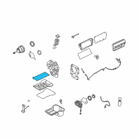 OEM 2003 Ford Excursion Lower Oil Pan Gasket Diagram - 3C3Z-6710-CA