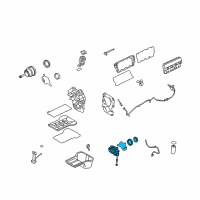 OEM Ford F-250 Super Duty Oil Pump Diagram - 8C3Z-6600-A