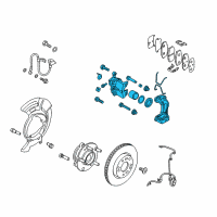 OEM 2019 Hyundai Elantra CALIPER Kit-Front Brake, LH Diagram - 58180-F2A00