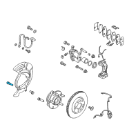 OEM Hyundai Elantra Bolt Diagram - 54561-2B100