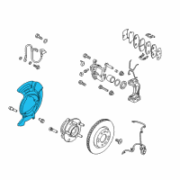 OEM Hyundai Ioniq Cover-Front Brake Disc Dust RH Diagram - 51756-F2000