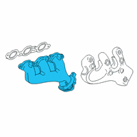 OEM 2017 GMC Sierra 1500 Exhaust Manifold Diagram - 12631813