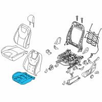 OEM 2018 Ford Edge Seat Cushion Pad Diagram - FT4Z-58632A23-G