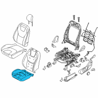 OEM 2022 Ford Edge Seat Cushion Pad Diagram - FT4Z-58632A23-G