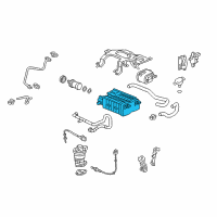 OEM Honda Accord Crosstour Canister Assembly Diagram - 17011-TK5-A01