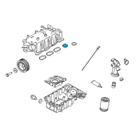 OEM Ford Transit-350 HD Water Feed Tube Gasket Diagram - BL3Z-9439-A