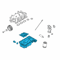 OEM 2018 Ford Police Interceptor Sedan Oil Pan Diagram - BG1Z-6675-E