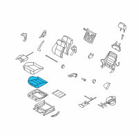 OEM Saturn Astra Seat Cushion Pad Diagram - 93192516