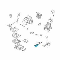 OEM Saturn Astra Heater, Front Seat Cushion Diagram - 13114987