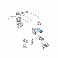 OEM Lexus ES300 INSULATOR, Engine Mounting Diagram - 12371-0A030