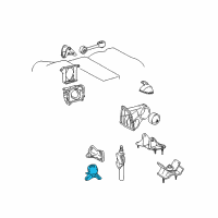 OEM Toyota Front Mount Diagram - 12361-0A050