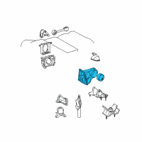 OEM Toyota Mount Assembly Diagram - 12380-0A040