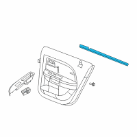 OEM 2010 Dodge Avenger WEATHERSTRIP-Rear Door Belt Inner Diagram - 5074016AF