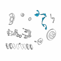 OEM Honda Sensor Assembly, Left Front Diagram - 57455-TA0-A01