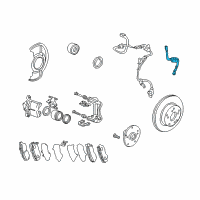 OEM 2009 Honda Accord Hose Set, Left Front Diagram - 01465-TA0-A01