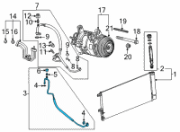 OEM 2022 GMC Sierra 3500 HD Liquid Hose Diagram - 23406998