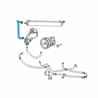 OEM Jeep Commander Line-Power Steering Return Diagram - 52089318AD