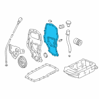 OEM Pontiac Sunfire Gasket Kit, Timing Chain Housing Diagram - 12351589