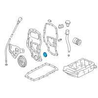 OEM 1995 Pontiac Grand Am Seal, Crankshaft Front Oil Diagram - 22531277