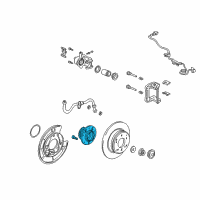 OEM 1997 Acura RL Bearing Assembly, Rear Hub Unit Diagram - 42200-SZ3-951