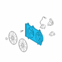 OEM 2008 Toyota Camry Fan Shroud Diagram - 16711-0H090