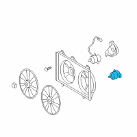 OEM 2007 Toyota Camry Motor, Cooling Fan Diagram - 16363-0H110