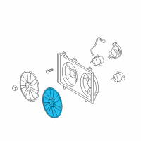 OEM 2008 Toyota Camry Fan Blade Diagram - 16361-0H270