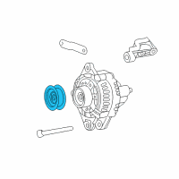 OEM 2002 Hyundai XG350 Pulley-Generator Diagram - 37321-39000