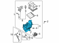 OEM 2020 Ford Escape Air Filter Box Diagram - LX6Z9A600A