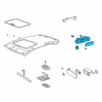 OEM 2002 Lexus LS430 Lamp Assy, Rear Room, LH Diagram - 81290-50110-B0