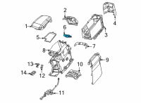 OEM Chrysler Pacifica Console-Hinge Diagram - 7FA56DX9AA