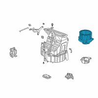 OEM 2001 Honda Odyssey Motor Assembly, Fan Diagram - 79310-S84-A01