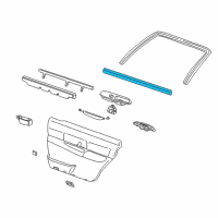 OEM 2010 Lincoln Town Car Belt Weatherstrip Diagram - 3W1Z-54246A35-AA