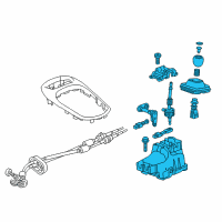 OEM 2018 Chevrolet Cruze Gear Shift Assembly Diagram - 55496169