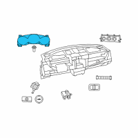 OEM 2007 Chrysler Sebring Cluster-Instrument Panel Diagram - 5107704AJ