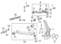 OEM 2022 GMC Yukon CAM, FRT LWR CONT ARM ADJ Diagram - 11602558